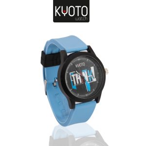 KY11 - RELOJ MODA CABALLERO THINK AZUL NEGRO PULSO GOMA