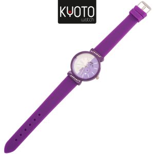 KY119 - RELOJ KYOTO SNOPPY PULSO GOMA COLOR LILA