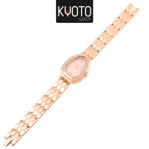 KY195 - RELOJ KYOTO DAMA GOTA BRILLANTES COLOR ROSADO