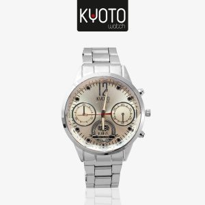 KY82 - RELOJ KYOTO CABALLERO METALICO PLATEADO FIFA 100 AÑOS