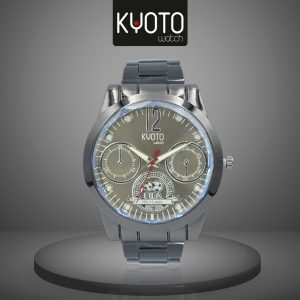 KY83 - RELOJ KIOTO CABALLERO METALICO PAVONADO NEGRO FIFA 100 AÑOS