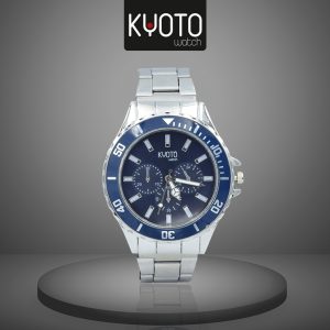 KY87 - RELOJ KYOTO METALICO CABALLERO AZUL