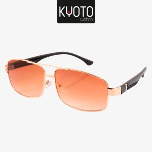 ACC1465 - GAFAS CABALLERO METALICAS DORADAS Y CAFÉ , FILTRO UV