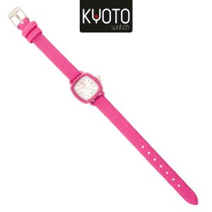 KY165- RELOJ KYOTO DAMA MINI PULSO SINTETICO COLOR FUCSIA