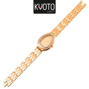 ky196 - RELOJ KYOTO DAMA GOTA BRILLANTES COLOR DORADO