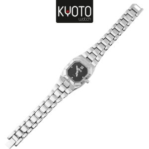 KY204 - RELOJ KYOTO DAMA ESTILO CARTIER METALICO COLOR PLATEADO