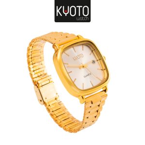 KY207 - RELOJ KYOTO CABALLERO METALICO CLASICO COLOR DORADO
