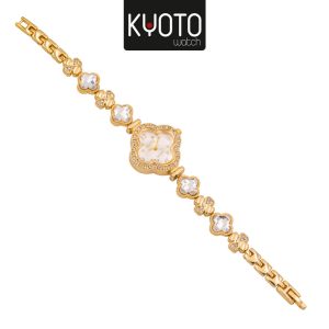 KY216- RELOJ KYOTO DAMA METALICO VANCLEEF COLOR CRISTAL