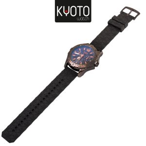KY237 - RELOJ KYOTO CABALLERO PULSO GOMA SWATH CLASIC COLOR NEGRO