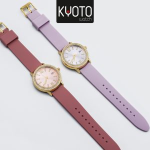 KY35 - RELOJ DAMA GOMA FOSS BRILLANTES
