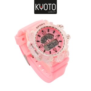 ky245 - RELOJ KYOTO DAMA DIJITAL SILICONA RESITENTE AL AGUA COLOR ROSADO