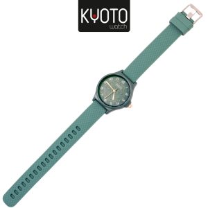 KY175-RELOJ DAMA KYOTO REDONDO PULSO GOMA COLOR GRIS