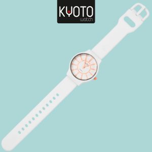 KY253-2 RELOJ KYOTO PULSO GOMA DAMA CLASIC COLOR BLANCO