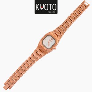 KY203-RELOJ KYOTO DAMA ESTILO CARTIER METALICO COLOR ROSADO