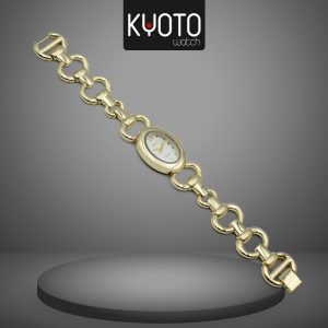 KY69-RELOJ KYOTO DAMA METALICO OVALADO ESLABONES GRANDES