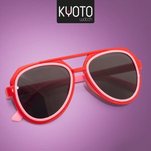 ACC1275-GAFAS INFANTILES MARCO ROJO ROSADO FILTRO UV