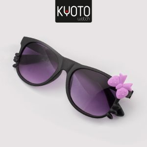 ACC859 - GAFAS KIDS NEGRAS FILTRO UV GATICA CON MOÑO