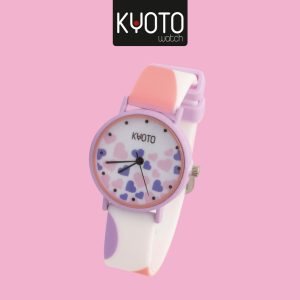 KY01 - RELOJ KYOTO CORAZONES PULSO GOMA