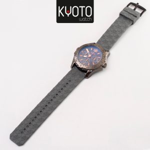KY234 - RELOJ KYOTO CABALLERO PULSO GOMA SWATH CLASIC COLOR GRIS