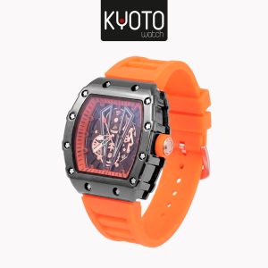 KY270- RELOJ KYOTO , MILLE , ORANGE , RESITENTE AL AGUA NO SUMERGIBLE , SILICONA