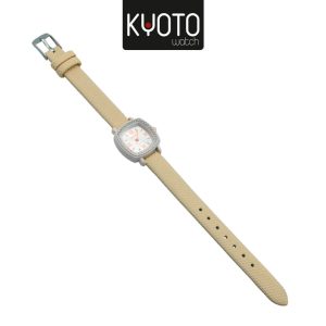 KY166 - RELOJ KYOTO DAMA MINI PULSO SINTETICO COLOR BEYGE