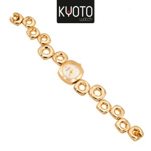 KY306 - RELOJ KYOTO DAMA METALICO , OVUS , DORADO